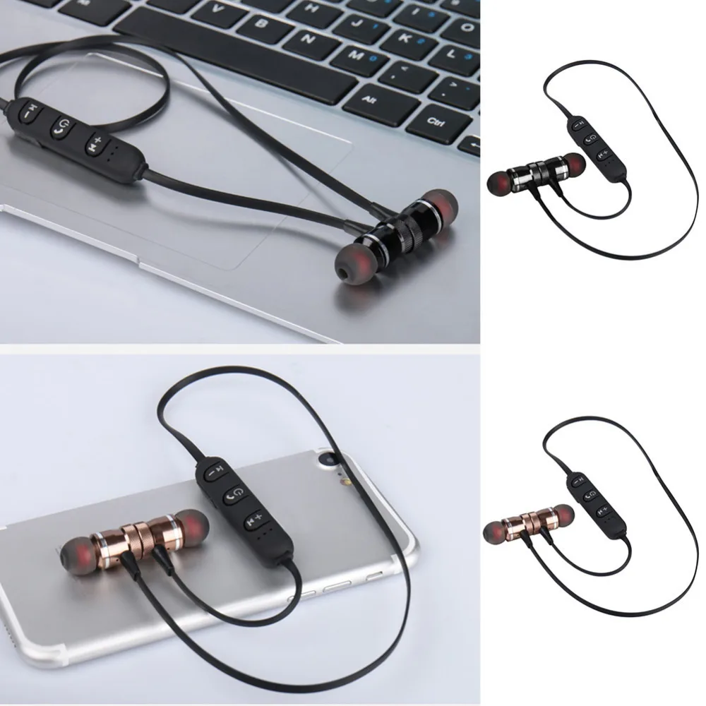 Новые магнитные динамик металлический спортивные bluetooth наушники стерео Super Bass