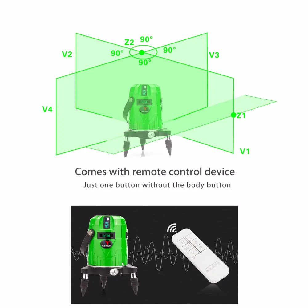 Новый электронный лазерный уровень LETER Cross Line Green|green laser level|level electroniclaser level |