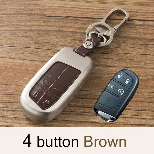 Чехол для автомобильного ключа из цинкового сплава и кожи чехол Jeep Grand Cherokee SRT