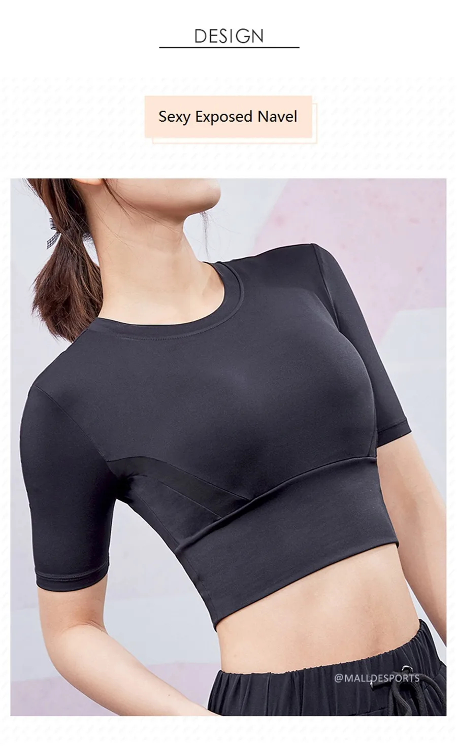 Vansydical Seamless Sport Shirt Women Sport Top Fitness Women Strappy Crop Top Yoga Women Gym Tops Ladies Workout Shirt Sexy