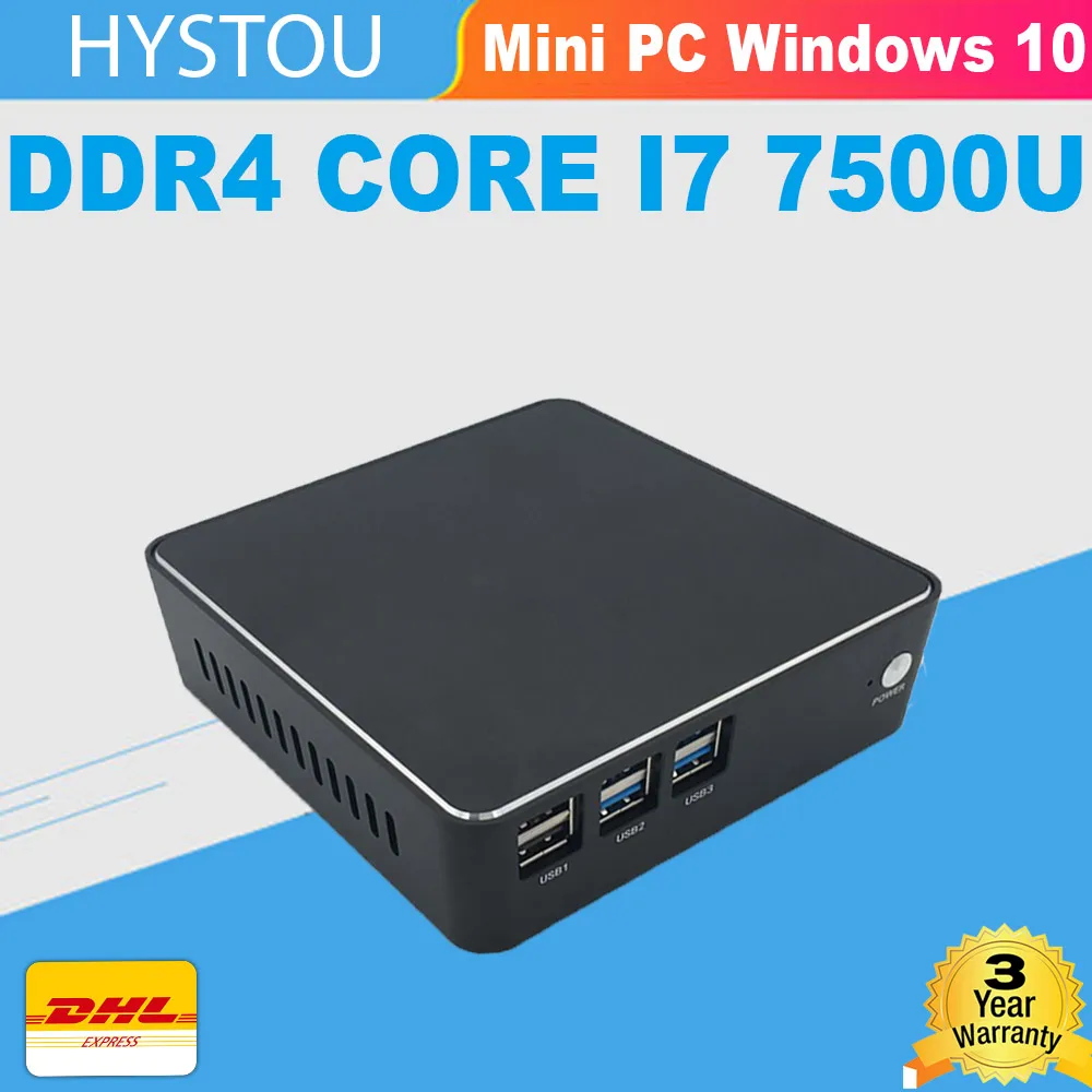 16G DDR4 core i7 7500u мини пк barebone windows 10 pro i5 7200u intel hd graphics 620 hystou nettop i3 DHLfree mini pc i3|mini pcwindows |