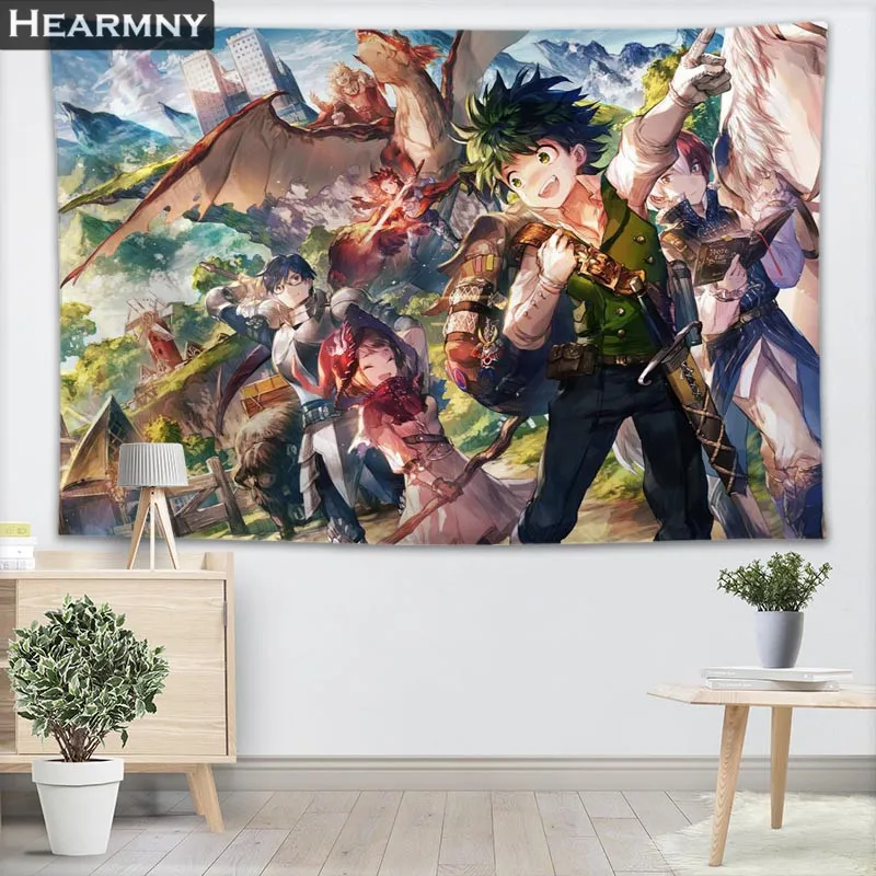 BOKU no Hero Academy Wall Tapestry Sheets Home Decorative Tapestries Beach Towel Yoga Mat Blanket Table Cloth | Дом и сад