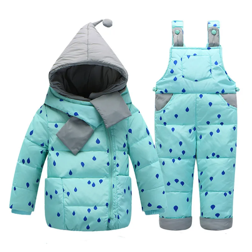 Sardiff Brand children Winter Duck Down Outwear baby Snowsuit infant girls boys Clothing Set hooded kids snowsuits babysuits | Детская