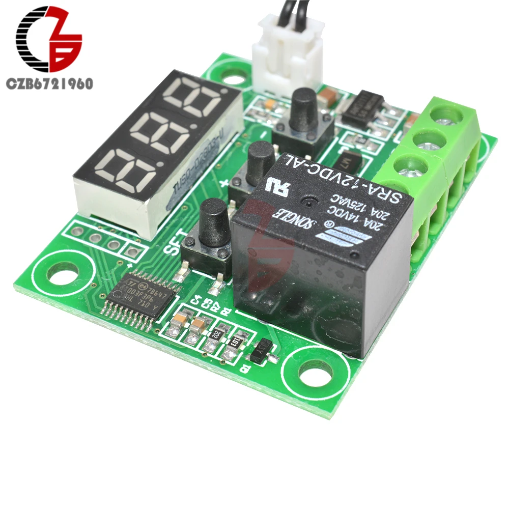 12V W1209 светодиодный цифровой термостат Температура Управление Термометр