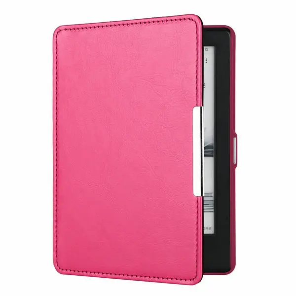 rose pink Умный флип-чехол из искусственной кожи для kindle 8 поколения, чехол для электронной книги kindle 8th - Цвет: rose pink