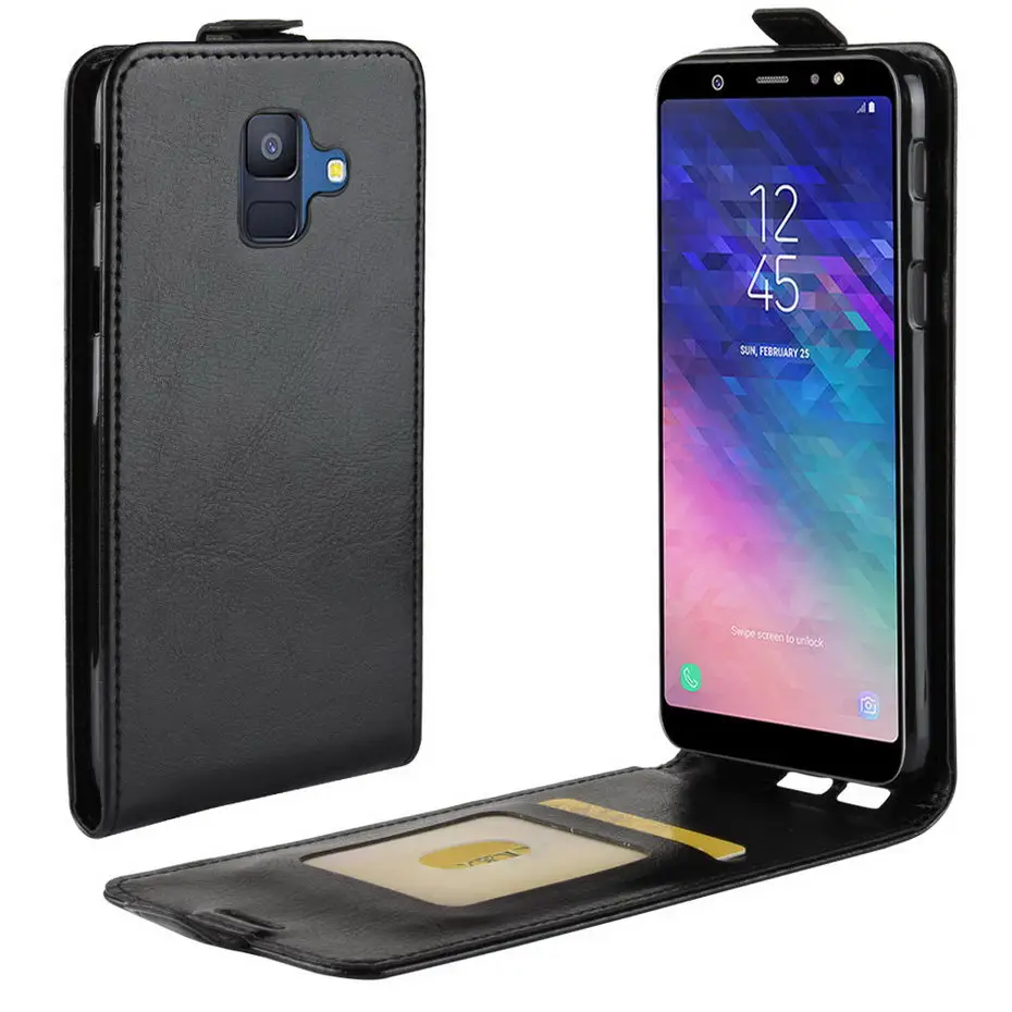 Чехол Desyner для Samsung galaxy A6 2018 Роскошный чехол из искусственной кожи Plus откидной