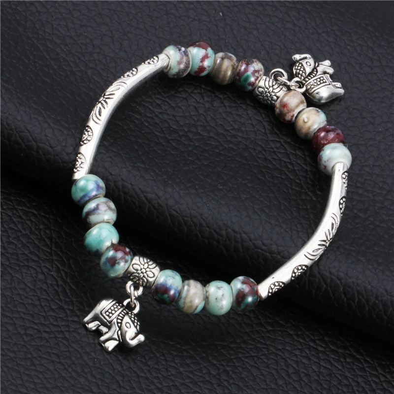 SOHOT модные керамические браслеты из бисера ручная работа Звезда Сердце