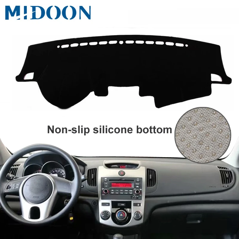MIDOON для KIA Forte K3 Cerato 2009-2013, чехлы для стайлинга автомобилей, коврик для приборной панели, солнцезащитный козырек, панель на заказ, 2010 2011 2012