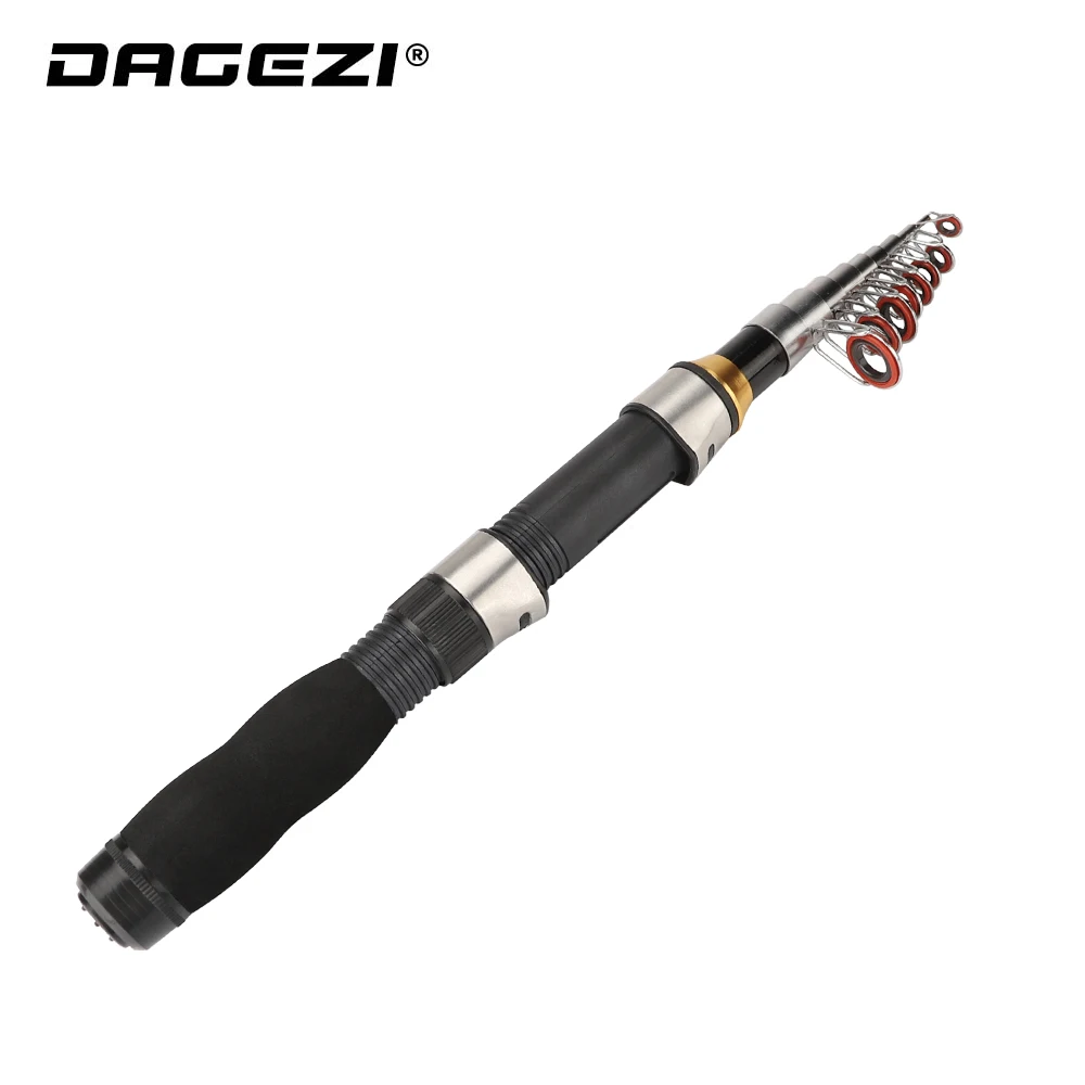 Короткая телескопическая рыболовная удочка DAGEZI из углеродного волокна 1 7 м 9 2 3