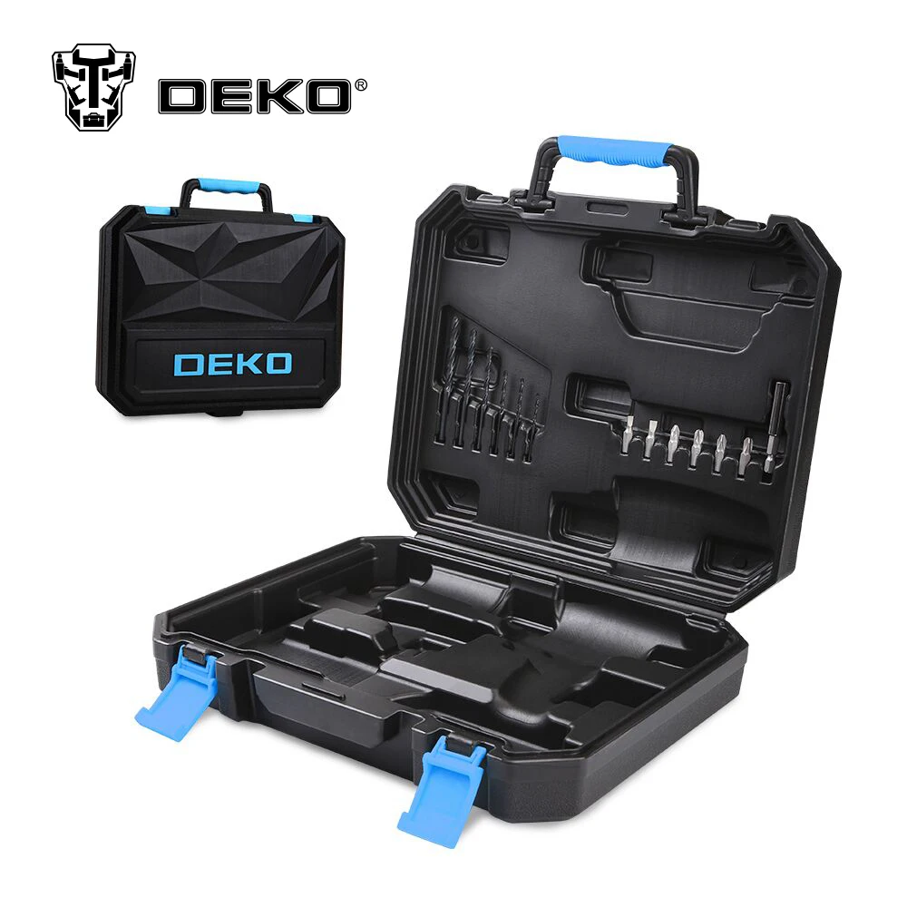 DEKO BMC Пластик инструмент чехол для 20V Аккумуляторная дрель GCD20DU3 не включают в себя Аккумуляторная дрель с сверла Diver биты битов держатель