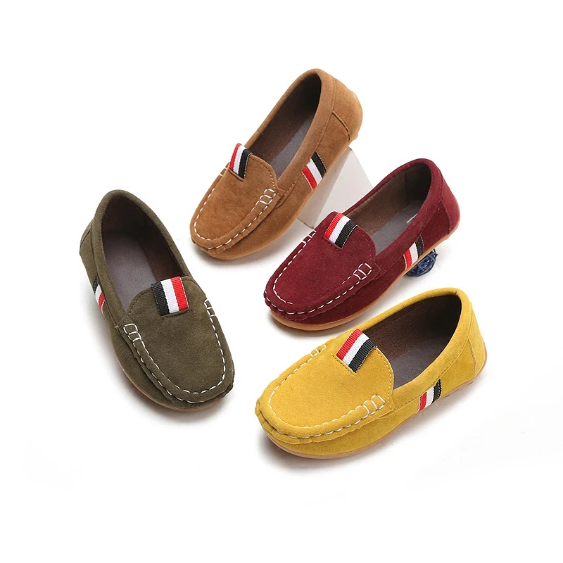 Лоферы детские из экокожи повседневная обувь для начинающих ходить мальчиков и