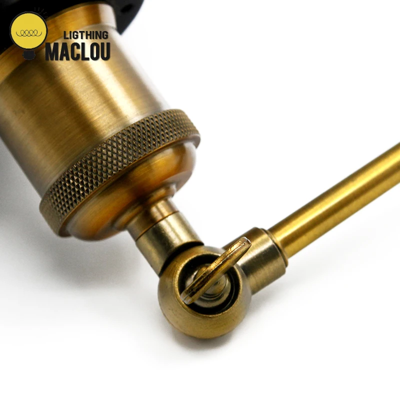 Нордический настенный светильник черный промышленный винтажный прикроватный