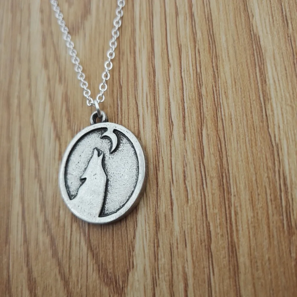 10 шт. ожерелье с волком под луной ювелирные изделия дух SanLan|moon jewelry|necklace moonwolf necklace |