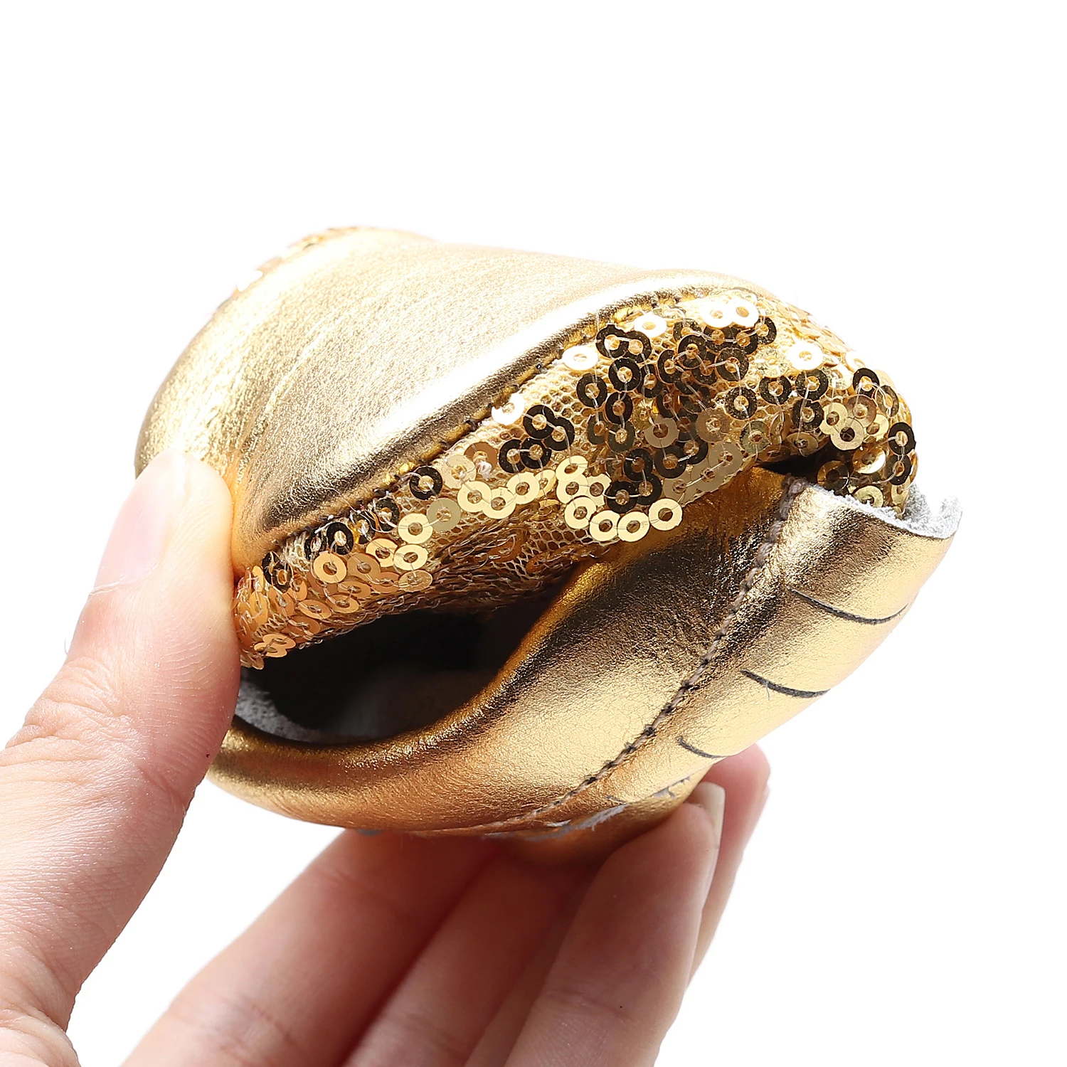 Genuine Leather Sequined Baby Shoes Fringe Shine Gold Newborn Infant Girls Christmas gift tassel baby moccasins shoes |