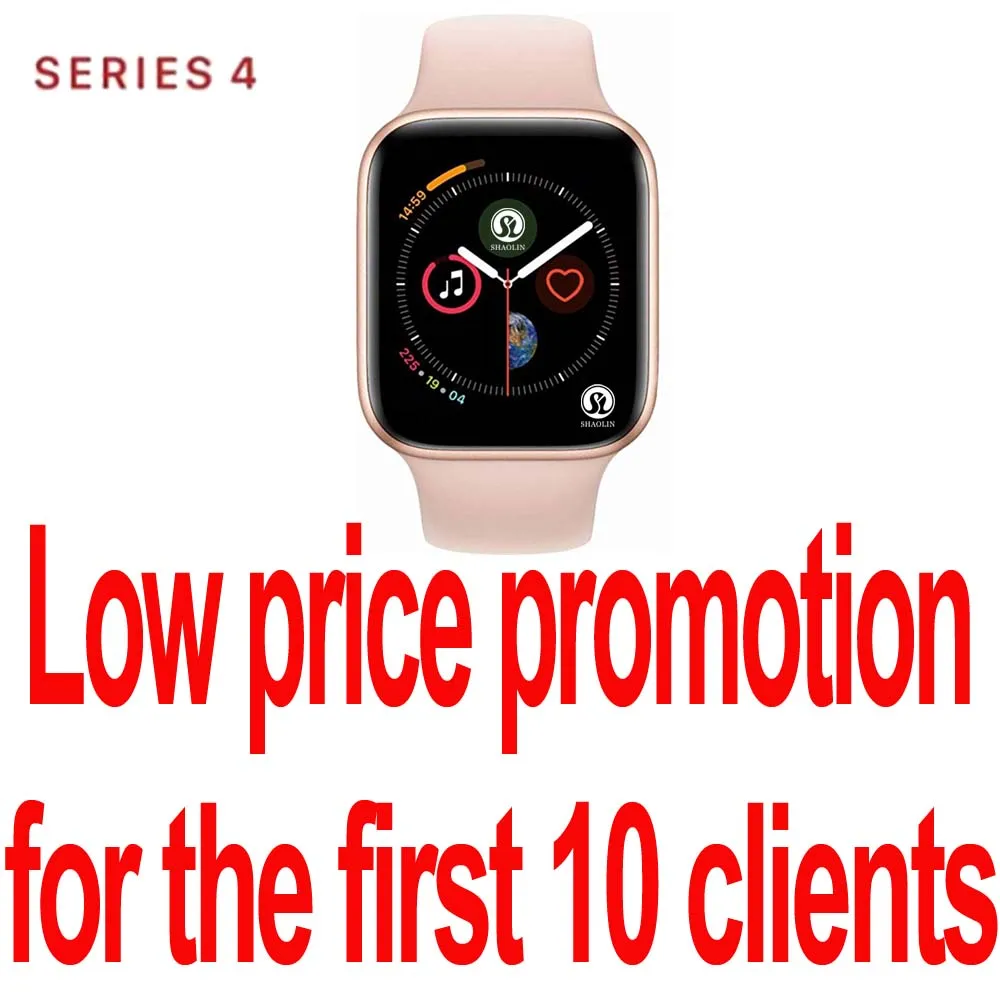 Rose Gold Only 10PCS Умные часы из розового золота, серия 4, спортивные Смарт-часы для apple iphone 6, 6s, 7, 8, X plus, для samsung, IOS, Смарт-часы honor3, xiaomi - Цвет: Rose Gold Only 10PCS