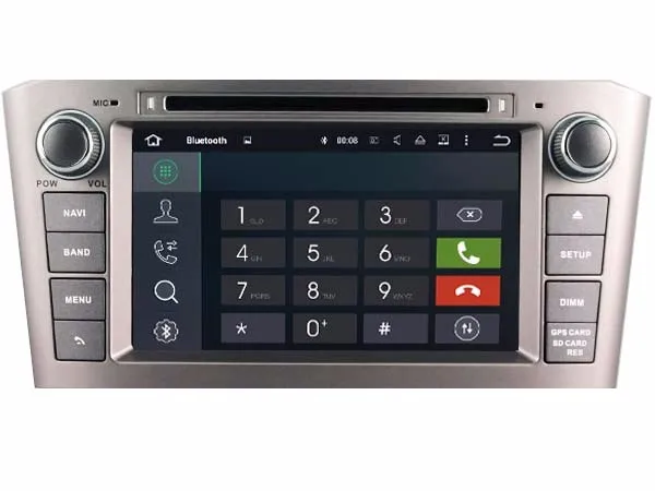 Octa core IPS экран Android 10 автомобильный DVD GPS радио навигация для Toyota Avensis 2004-2008 с 4G/Wifi DVR