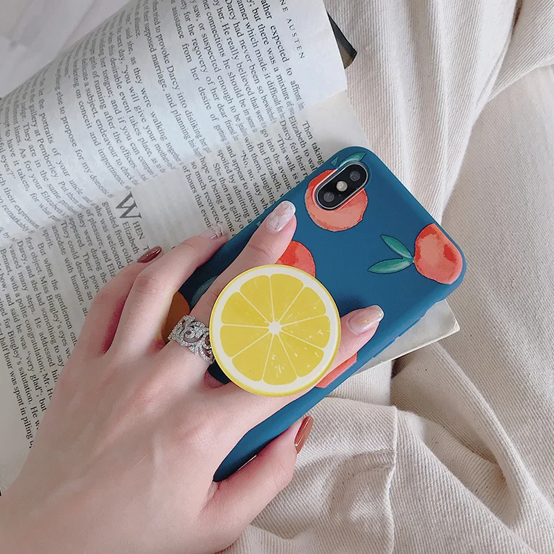 Милый Летний чехол с кольцом на палец для iphone s XR X XS Max 6 S 7 8 Plus милый карамельный
