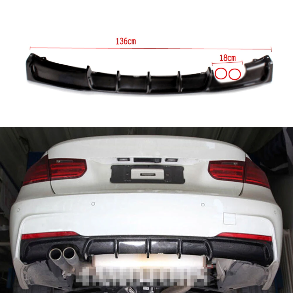 FRP черный задний бампер диффузор для BMW 3 серии F30 M Sport 2012-2017 320i 325i 335i 340i спойлер |