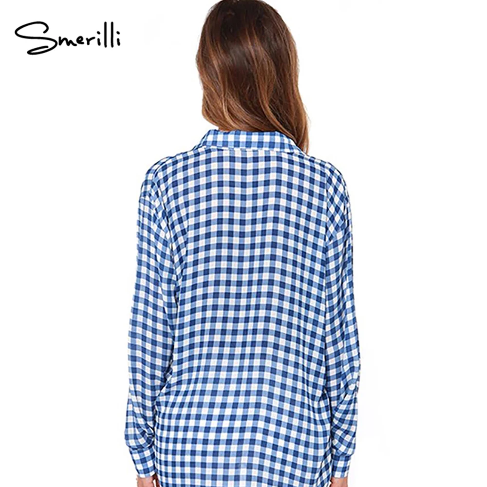 women plaid blouse 2018 autumn new casual shirt long sleeve turn-down collar Loose ladies camisa feminin |