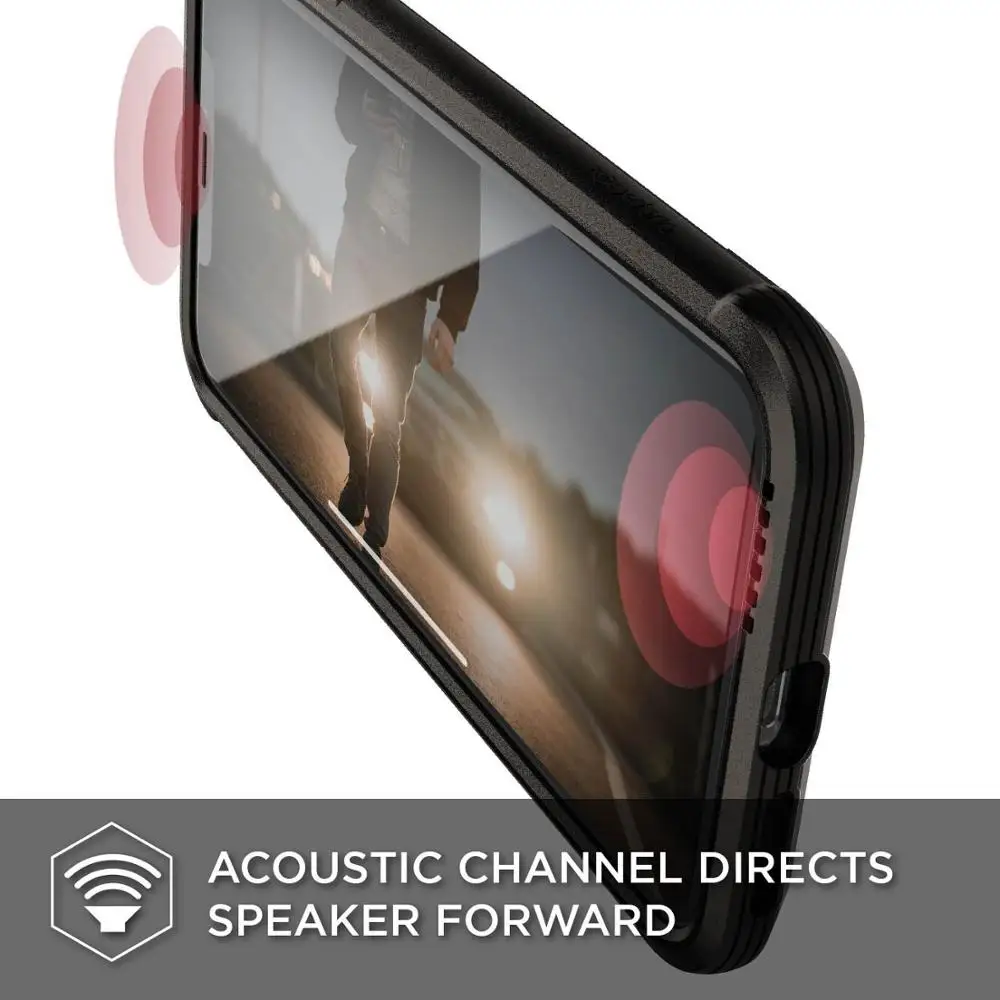 X-Doria Defense Lux+ чехол для iPhone X XR XS Max, военный класс, проверенный алюминиевый чехол для iPhone X R XS Max, защитный чехол