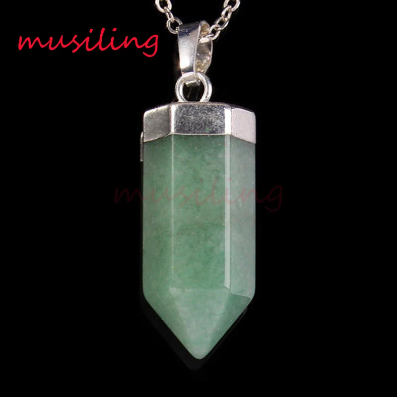 Musiling натуральный ювелирный камень большая шестиугольная Призма Подвеска