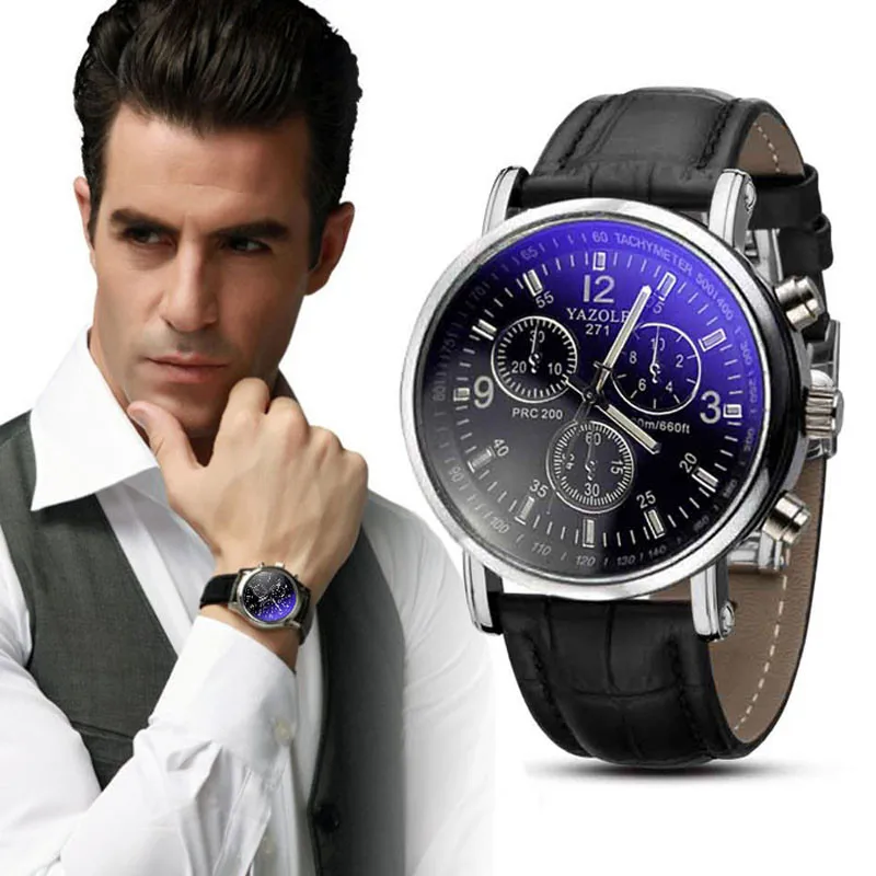 

New listing Yazole Men Watch Luxury Brand Watches Quartz Clock Fashion Leather Belts Watch Cheap Sports Wristwatch relogio male