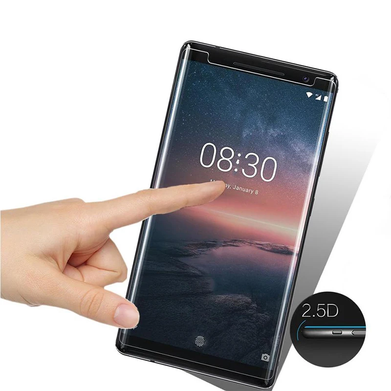 Защита экрана для Nokia 8 2018 закаленное стекло защиты телефона flim X6 X5 9 2 1 3 5 plus 6.16.1plus 6