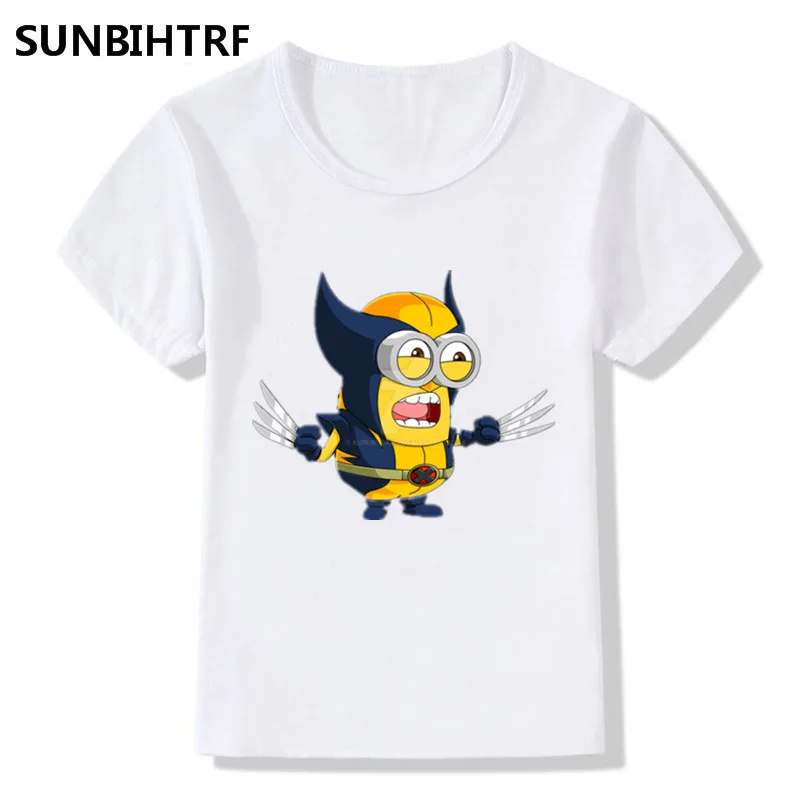 Забавная крутая футболка с принтом Капитан Миньон для больших мальчиков и