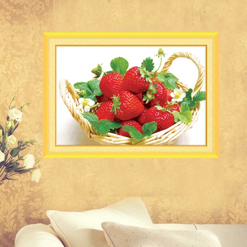DIY Алмазная Живопись Вышивка крестом вышивка мозаика волшебный куб фруктовая
