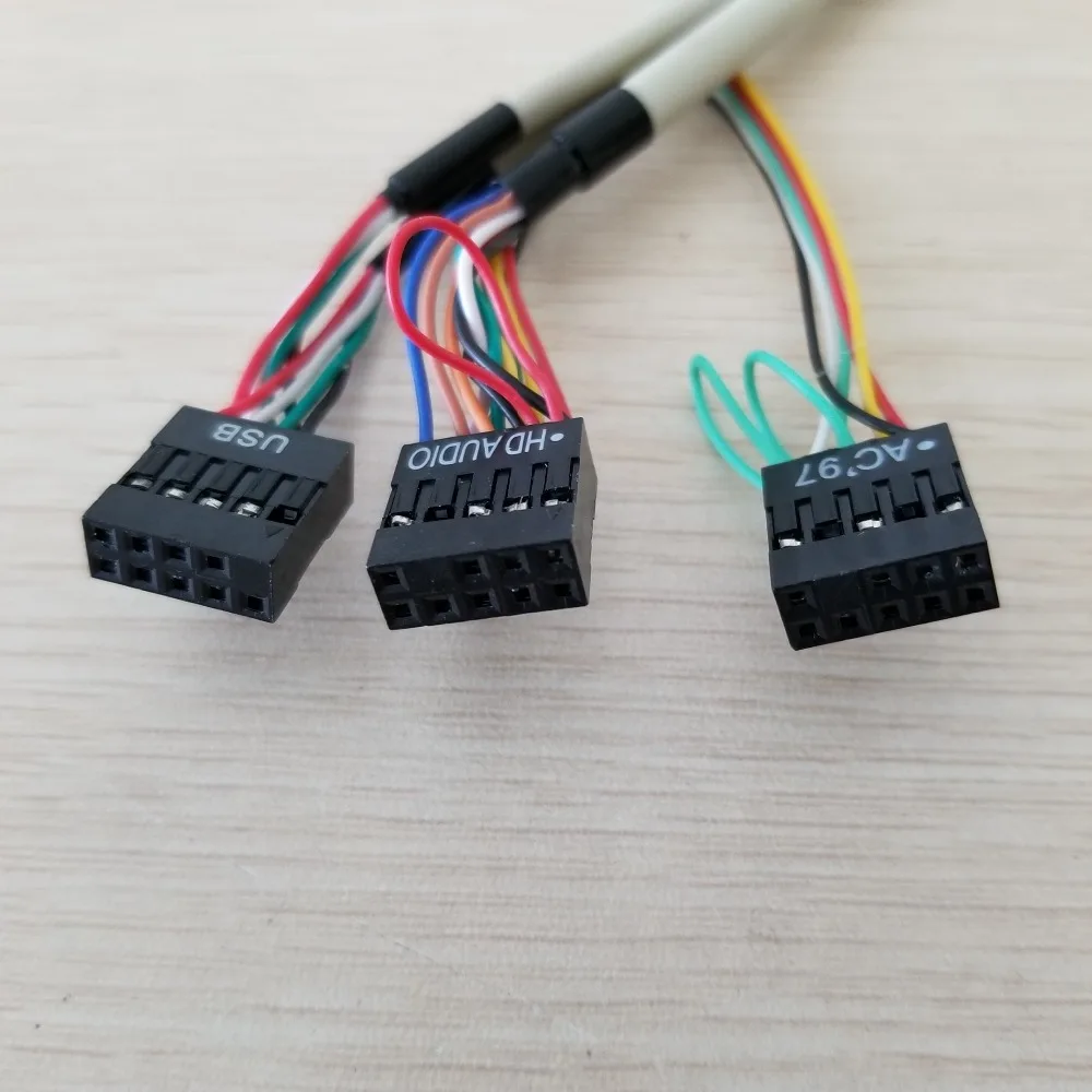 Настольный компьютер шасси Передняя панель I/O USB2.0 AC97/HD аудио микрофон наушники 3 5