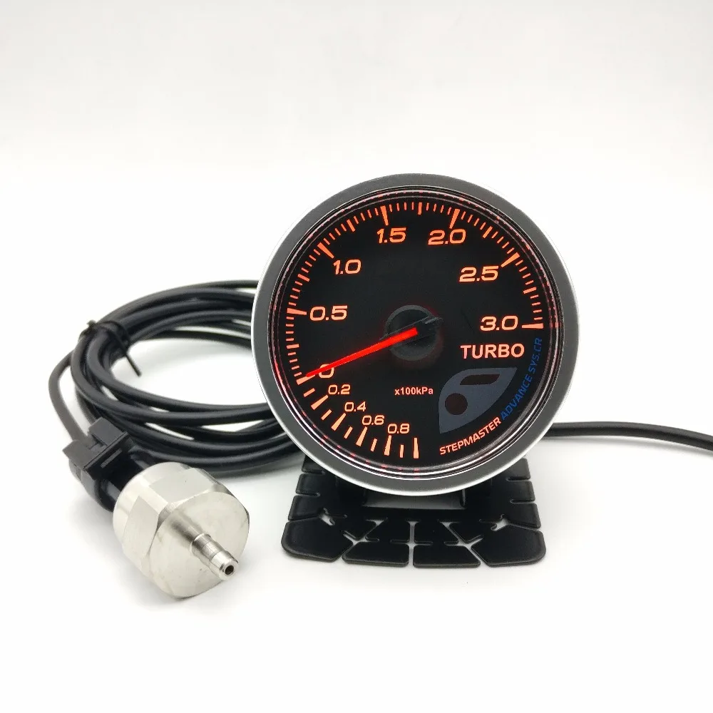 Advance CR A1 BF 3 бар Турбо 3 бар Boost Gauge 7 цветов реальные пиковые Предупреждение ющие измерительные приборы RACER ZD гоночный автомобиль Стайлинг