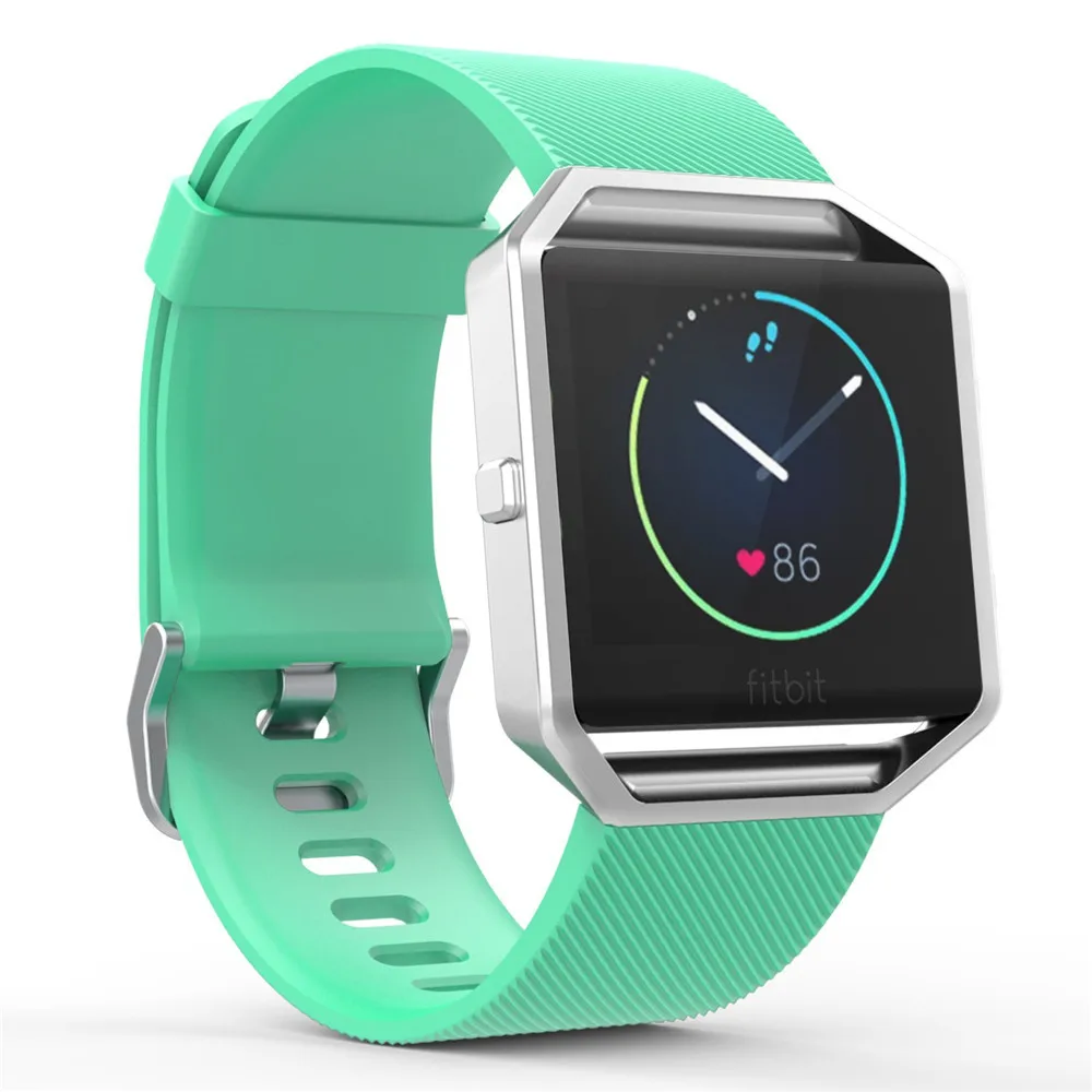 Green Мягкий силиконовый ремешок TORQUILA для Fitbit Blaze, Смарт-часы для фитнеса, регулируемый дышащий сменный светильник, спортивный ремешок - Цвет ремешка: Green