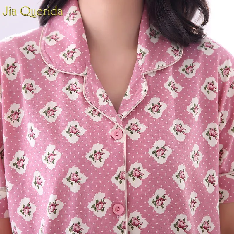 Хлопковые пижамы для женщин новинка 2019 размера плюс Xxxl 4xl женский домашний костюм