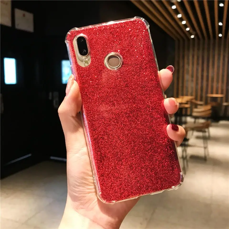 Противоударный Блестящий Защитный чехол для XiaoMi A2 Lite A1 9 SE 8 Play RedMi 7 6 Pro S2 6A 5A 4A 4X