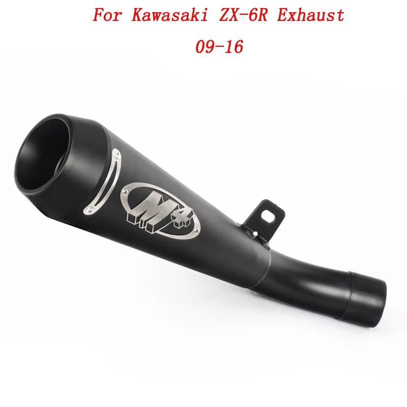KA Мотоцикл выхлопная труба средней трубы из нержавеющей стали подходит для
