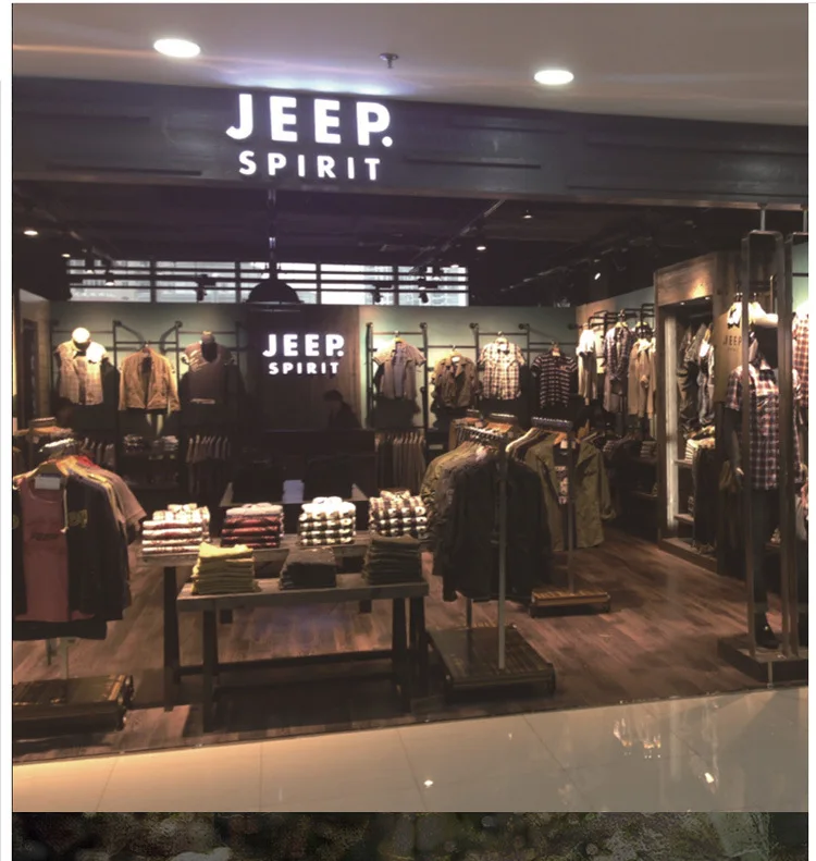 JEEP SPIRIT, чистый хлопок, джинсовая рубашка, мужская, повседневная, военный, с длинным рукавом, с отложным воротником, однобортная, джинсовая рубашка, мужская, M-XXXL