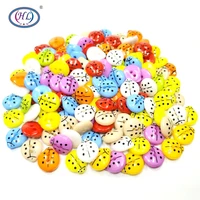 hl 5001000pcs 13mmx12mm mixed color ladybug flatback 2 holes plastic buttons childrens sewing accessories diy scrapbooking
