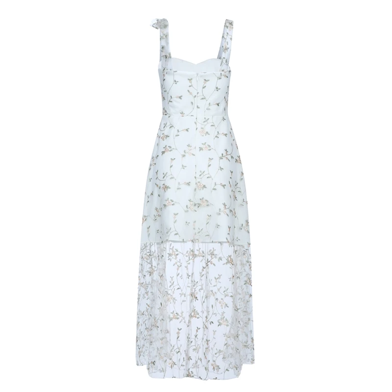 INDRESSME 2019 новый сексуальный милый кружевной Вышитый цветочный фотосетчатый наряд