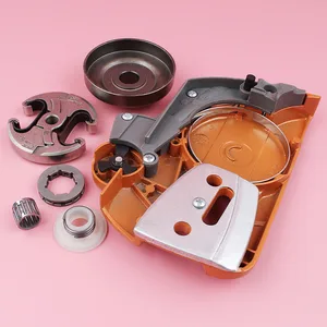 Цепная Тормозная муфта, звездочка, боковая крышка, червячный редуктор для Husqvarna 340, 345, 350, запасная часть для бензопилы