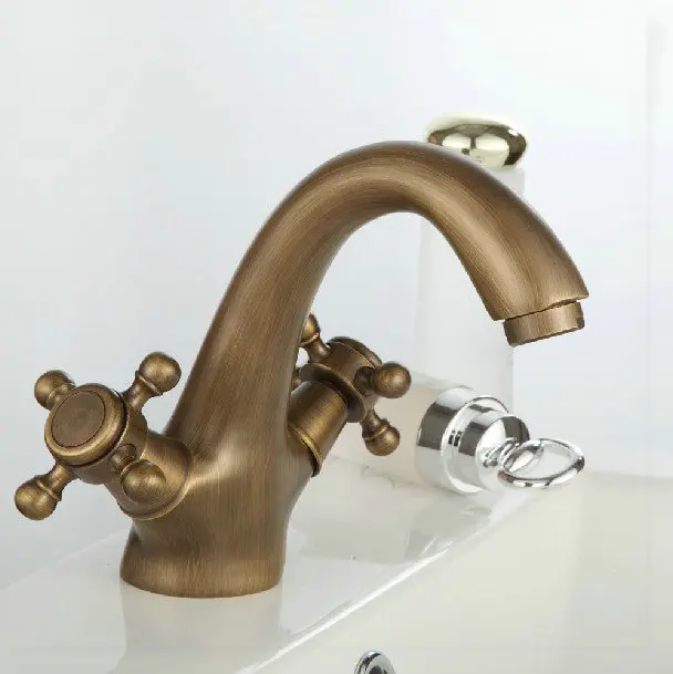 Antique Brass Finish Kitchen Sink Bathroom basin Faucet mixer tap AB-11 | Обустройство дома