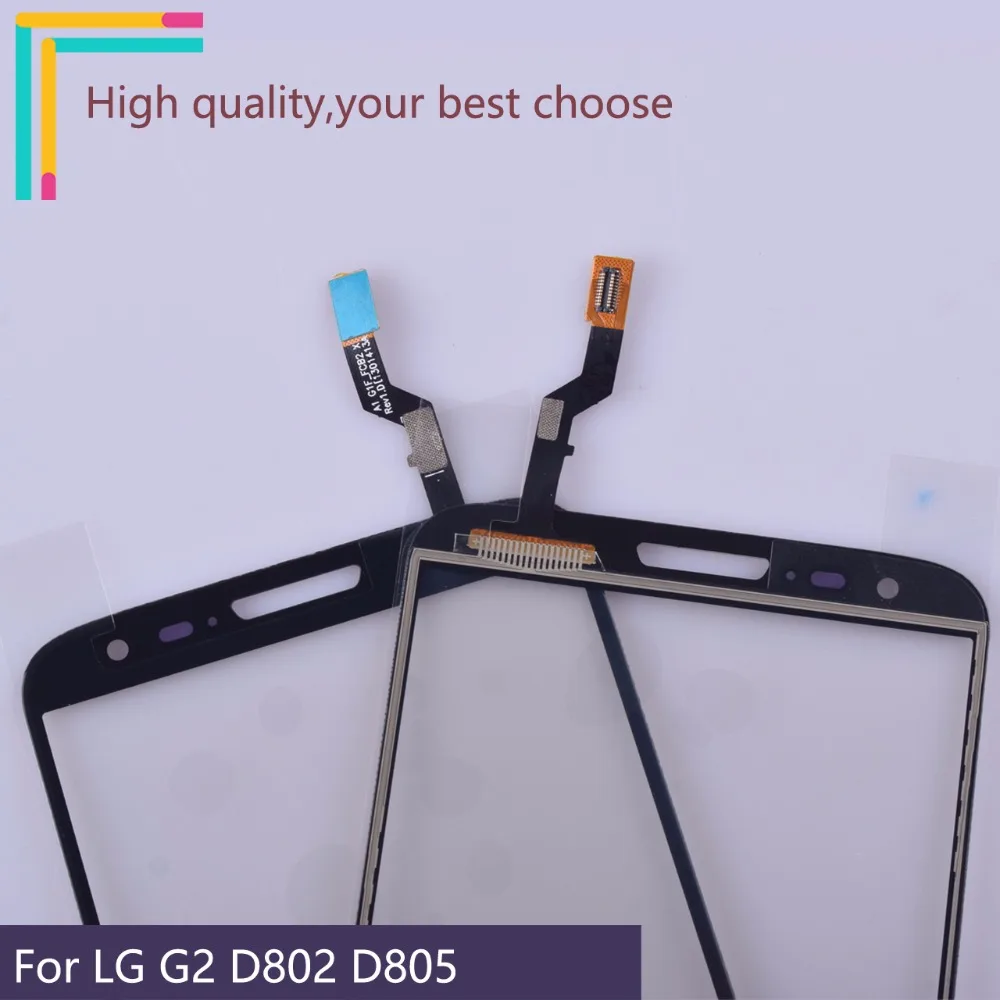 Новый D802 сенсорный экран для LG G2 D805 дигитайзер сенсор внешняя Передняя