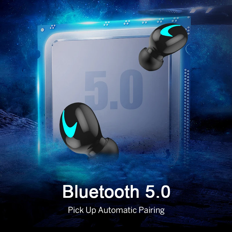 Мини Bluetooth 5 0 наушники вкладыши TWS с Беспроводные спортивные игровая гарнитура