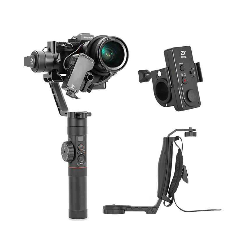CR2-Remote-MiniHand ZHIYUN Crane 2 3-осевой Ручной Стабилизатор для Камера SONY CANON PANASONIC NIKON, цифровой камеры и механическое устройство непрерывного изменения фокусировки камеры цифрового однообъективного зеркального фотоаппарата с шарнирным замком - Цвет: CR2-Remote-MiniHand