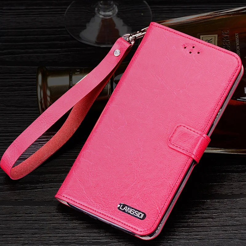 Fashion new magnetic buckle lanyard mobile phone case for Huawei P20 lite handmade clamshell plain protective | Мобильные телефоны