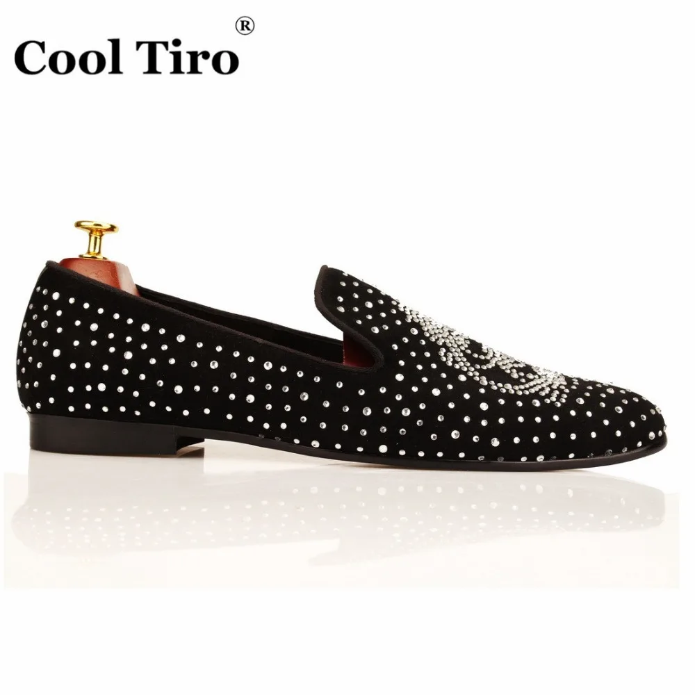 COOL TIRO/Новинка модные черные замшевые мужские туфли на плоской подошве со