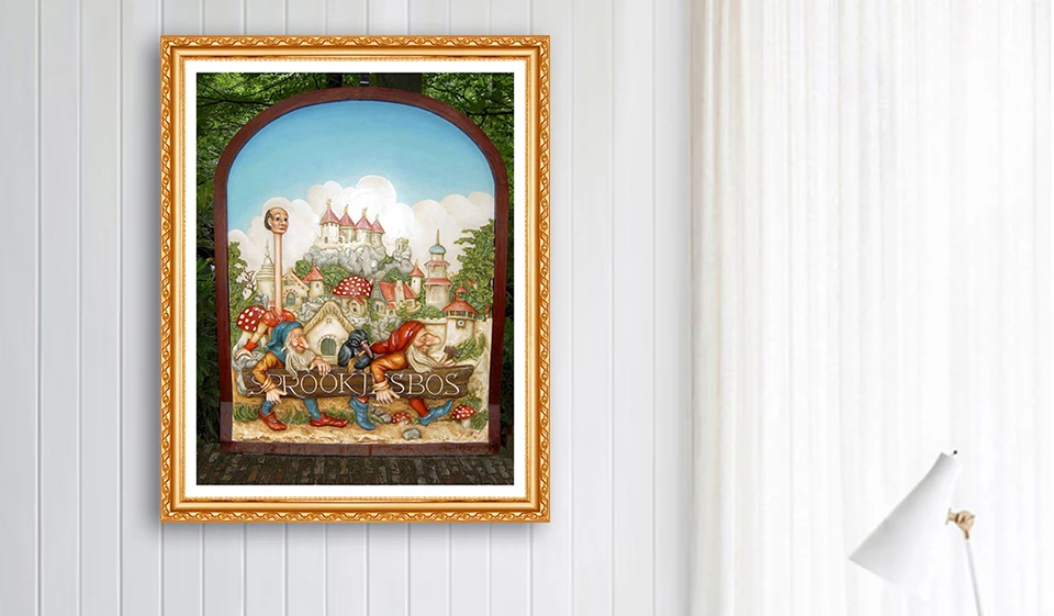 Полный квадратный алмаз 5D DIY Круглый Алмаз Картина Efteling park Алмазная вышивка крестиком Стразы Декор