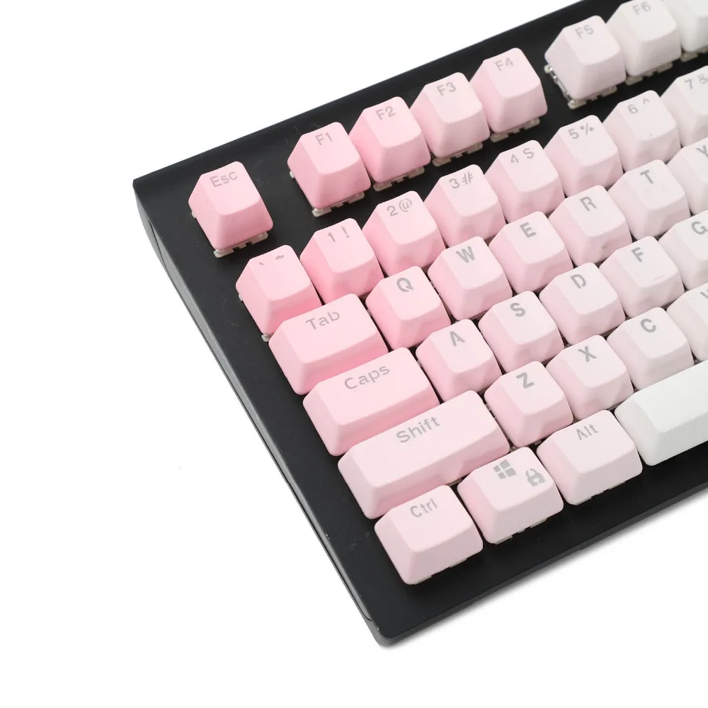 YMDK Double Shot 104 окрашенная PBT блестящая OEM профиль Радужный набор ключей подходит для Cherry MX переключатели механическая клавиатура