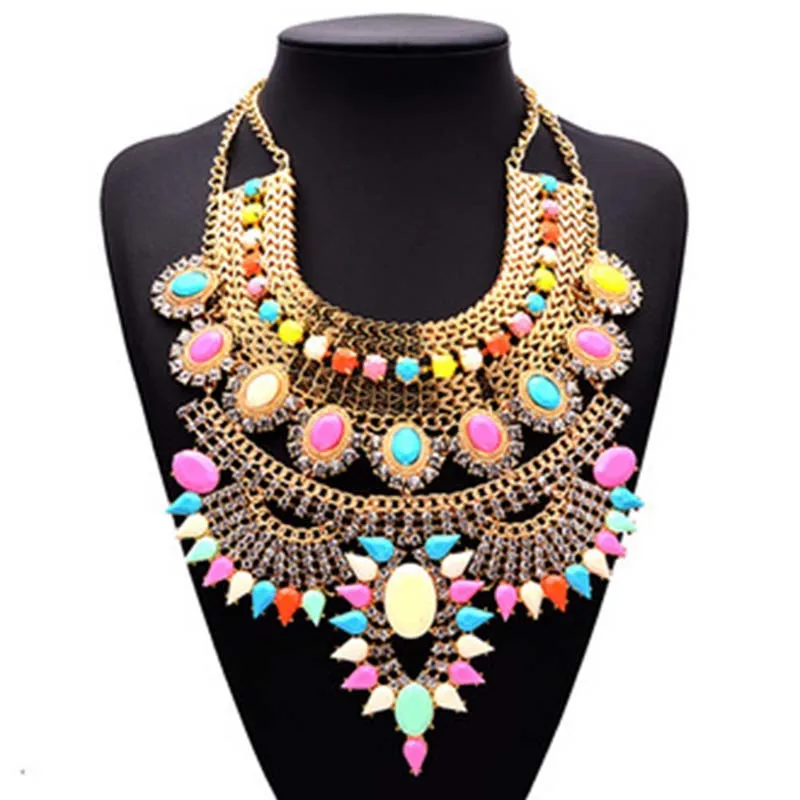 Женское длинное ожерелье макси с подвеской недорогие модные ювелирные изделия