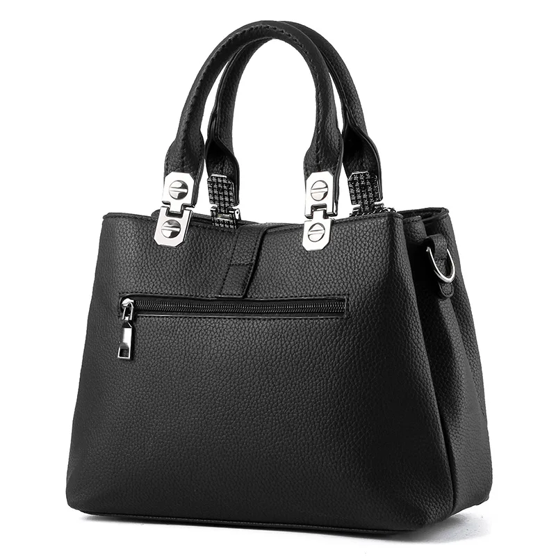 YONGBONG Women's Stripped Handbags Women Totes Shoulder Bag Metallic Big Bolsas Femininas Retro PU Leather | Багаж и сумки
