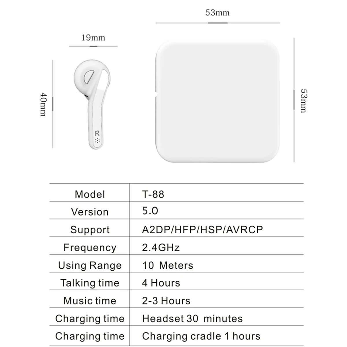 

Bluetooth- JRGK, Bluetooth 5,0, , IPX5